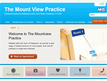 Tablet Screenshot of mountviewpractice.nhs.uk
